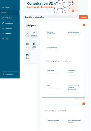 MVP : module de gestion personnalisable et administrable de questionnaires de demande d’informations